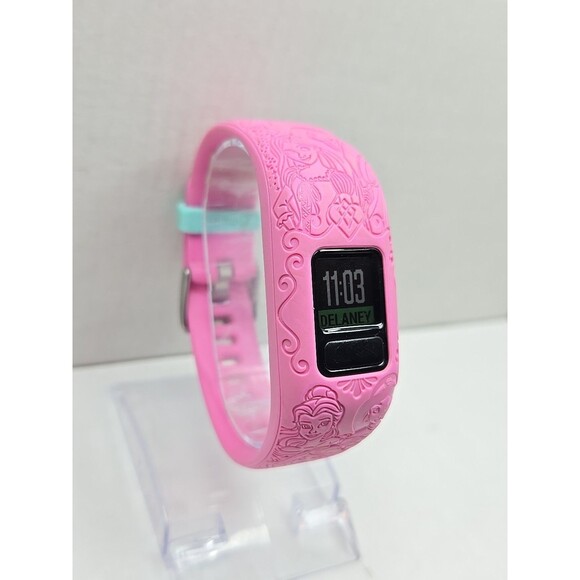 Garmin Vivofit Jr 2 Disney Princess Pink Kids Fitness Activity Tracker Swim Safe - Picture 3 of 11